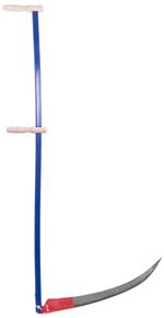 Kasza EURO, 70 cm, kovácsolt, + fém kaszanyéllel, fűhöz