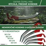 Kosa EURO 60 cm, kovaná + kovové kosisko, na trávu