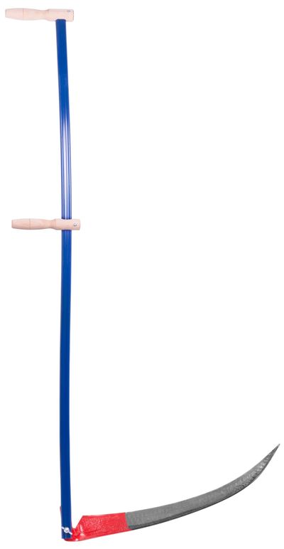Scythe EURO 600 mm, forged + metal scythe snath, for grass