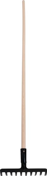 Garden Rake Strend Pro Premium R-606, 10-tine, forged, wooden handle
