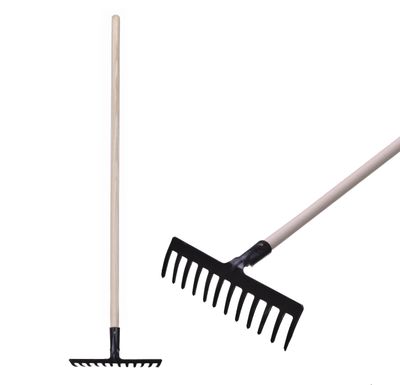 STREND PRO Premium R-606 gereblye, 12 fogú, fogantyúval