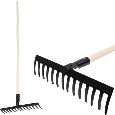 STREND PRO Premium R-606 gereblye, 14 fogú, fogantyúval