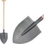 Spade S506.WH, pointed, KomaXit, wooden T-handle