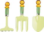 Tool Set Strend Pro, children's gardening, 3-piece, ABS + steel, shovel, rake and fork