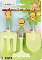 Tool Set Strend Pro, children's gardening, 3-piece, ABS + steel, shovel, rake and fork
