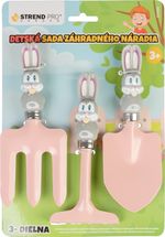 Szerszámkészlet Strend Pro, kerti, gyerek, 3 részes, ABS + acél, lapát, gereblye és villa