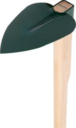 Hoe FED 204/1200, heart-shaped, small, wooden handle