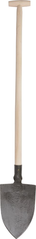 Spade Gardex, 1250 g, forged, pointed, wooden T-handle