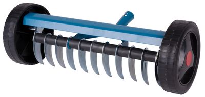 Rake, 11-tooth, aeration, with wheels
