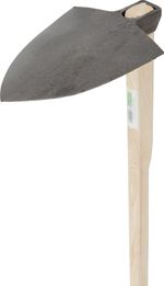 Hoe Gardex, pointed, 760 g, forged, wooden handle