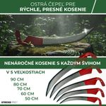 Kosa EURO 50 cm, kovaná, na trávu