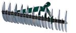 Lawn Rake Strend Pro R151, 11/21-tine, aerating for weeds, scarifying, without handle