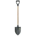 Spade S506.WH, pointed, KomaXit, wooden D-handle