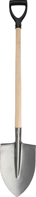 Spade S506.WH, pointed, KomaXit, wooden D-handle