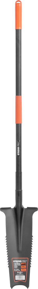 Spade Strend Pro, for roots, saw teeth, HRC40-47, with D-handle
