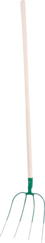 Farmers fork F124, 4-tooth, wide, with handle