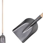 Shovel S504A.WH, pattern 7131, straight, Slim, KomaXit, with wooden handle