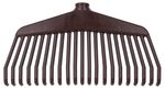 Leaf Rake R142, Swedish, 21-tine, plastic, without handle