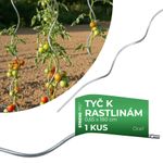 Tyč GS1 1800/6,5 mm, špirálová, drôtená Zn, oporná k rastlinám a paradajkám
