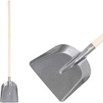 Shovel S504-1.WH Universal, 286x265 mm, with wooden handle