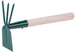 Hand Hoe FED 002/250, flat-three prong, with handle