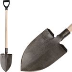 Forged spade Gardex 1300 g, with footboard,  with handle D