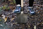 Spade Gardex, 1300 g, forged, with footrest, handle with plastic grip