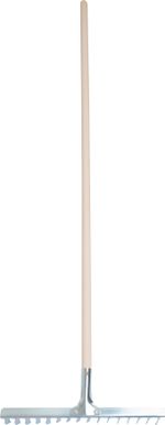 Rake R108A.WH, 16 tooth, for lawn, with handle