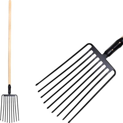 Fork F109, 9-tine, for gravel, with handle