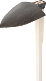 Hoe Gardex, pointed, 730 g, forged, wooden handle