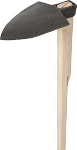 Kovácsolt kapa, 630 g, hegyes,nyél