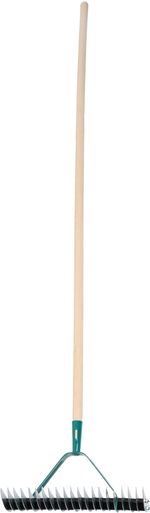 Garden rake for aeration 11teeth/21teeth + wooden handle
