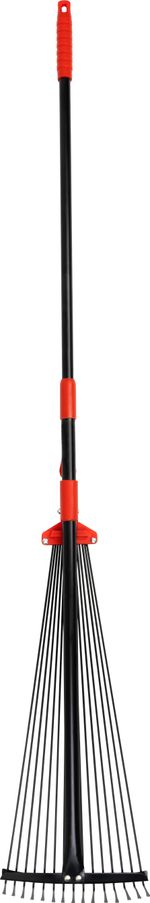 Rake R114, 15 lamellar, for leaves, wire, adjustable