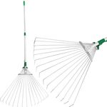 Leaf Rake Strend Pro R116-65, 15-tine, fan, 680 g, telescopic, metal handle