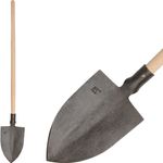 Spade Gardex 1250g, pointed, with handle