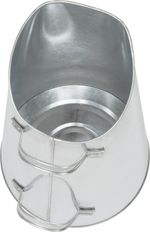 Coal Scuttle Strend Pro, pourable, 15x25.5x48.5 cm, galvanized, for coal