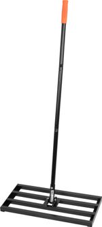 Gyepszintező Strend Pro Garden, 60x40x150 cm, gereblye, szintező