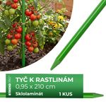 Tyč CountryYard S295, 210 cm, 9.5 mm, zelená, oporná, sklolaminát