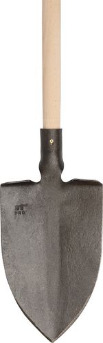 Forged spade Gardex 1300 g, with footboard, with handle