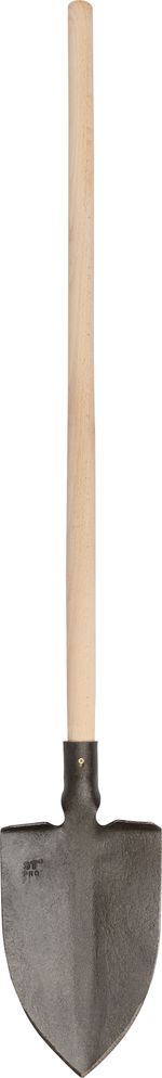 Spade Gardex, 1300 g, forged, with footrest, wooden handle