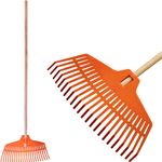 Leaf Rake Strend Pro GOLF, plastic, wooden handle