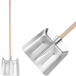 Shovel KOVO.WH Alu, large, 360 mm, aluminum, with wooden handle