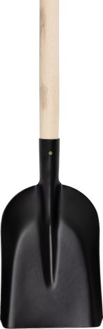 Shovel S504A.WH, pattern 7131, black, narrow, with wooden handle