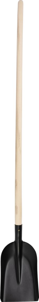 Shovel S504A.WH, pattern 7131, black, narrow, with wooden handle
