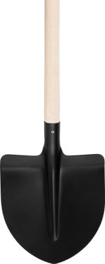 Shovel S510SL.WH, pointed, black, with wooden handle