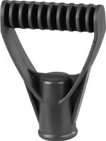Fogantyú PVC markolat, ásóhoz/hótolóhoz, 30 mm, műanyag, fekete