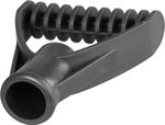 Handle, PVC, for spade/snow pusher, 30 mm, plastic, black