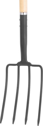 Fork F5125, 4-tine, with D-handle, Wood:Hand