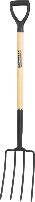 Fork F5125, 4-tine, with D-handle, Wood:Hand