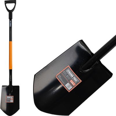 Ásó Strend Pro STYLER X03, hegyes acél fogantyúval